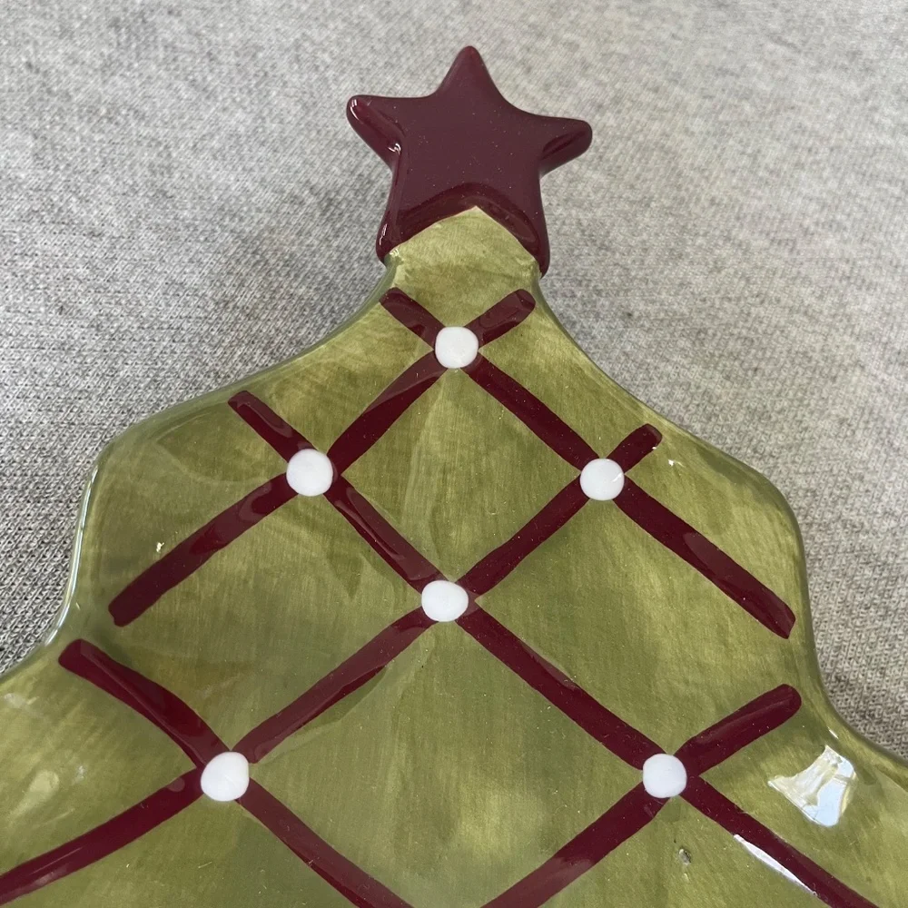 Pottery Barn Christmas Tree Plate